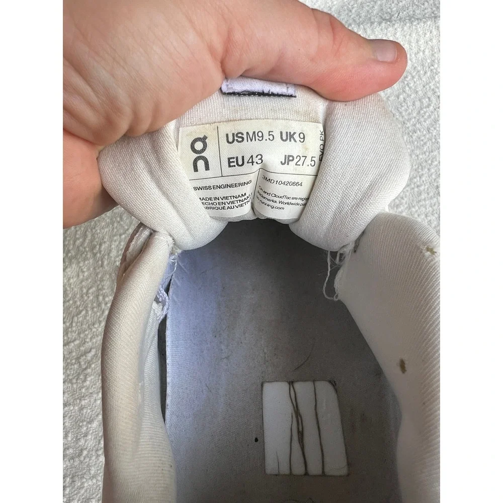 On Cloudsurfer Ivory White Running Shoes Mens 9.5 3MD10420664 CloudTec Phase